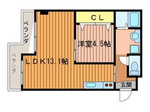 Ｋファミリ－シャト－の物件間取画像